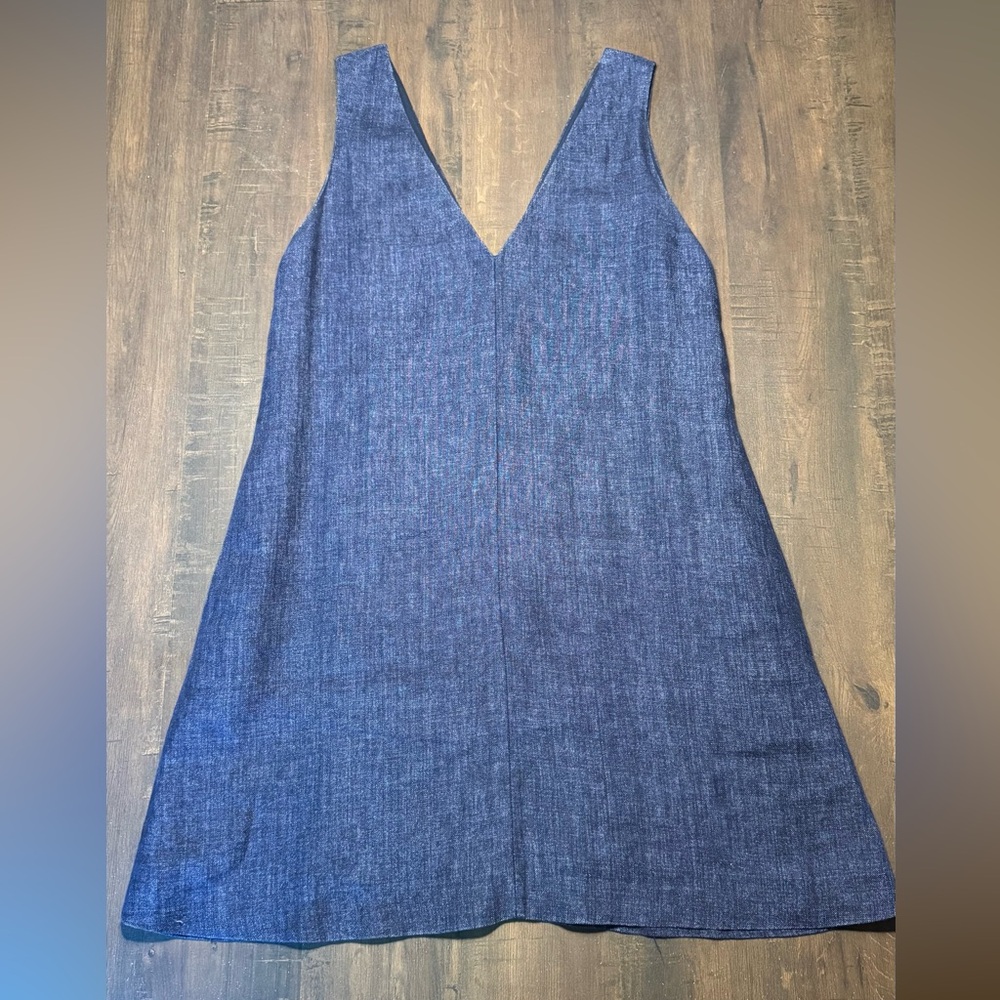 Theory Indigo Denim Sleeveless Dress